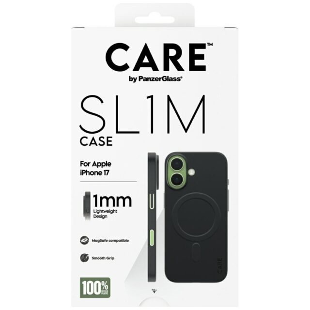 Case CARE by PanzerGlass SL1M MagSafe for iPhone 17 black - imagine 5