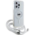 Karl Lagerfeld KLHMP15XHCKHNT iPhone15 Pro Max 6.7" hardcase transparent Crossbody IML Karl Head Mag - imagine 3