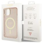 Guess GUHMP14MHCMCGP iPhone 14 Plus / 15 Plus 6.7" pink hardcase Glitter Gold MagSafe - imagine 8