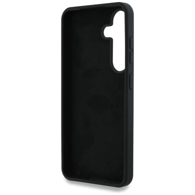 Case Guess Silicone Big 4G Logo Bottom Script Samsung Galaxy S25 black - imagine 7