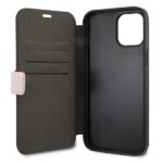 Guess GUFLBKP12SVSATMLPI iPhone 12 mini 5,4" pink book Saffiano - imagine 4