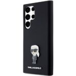Karl Lagerfeld KLHCS23LSMHKNPK S23 Ultra S918 black Silicone Ikonik Metal Pin - imagine 2