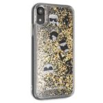 Karl Lagerfeld KLHCI61ROGO iPhone Xr black & gold hard case Glitter - imagine 5