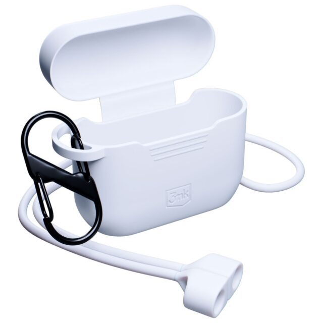 Etui 3MK Silicone AirPods Case do Apple   AirPods Pro 3 biały - imagine 3