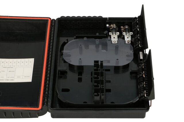 Extralink Eva | Fiber optic distribution box | 16 core, black - imagine 7