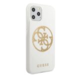 Guess GUHCN65TPUWHGLG iPhone 11 Pro Max white hard case Glitter 4G Circle Logo - imagine 5