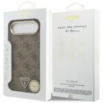 Case Guess 4G Triangle Logo MagSafe for iPhone Air brown gold - imagine 8