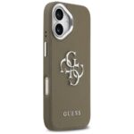 Guess Grained Big 4G Classic Logo Case for iPhone 17 Pro Brown - imagine 4