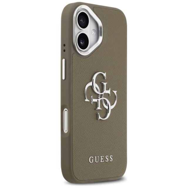 Guess Grained Big 4G Classic Logo Case for iPhone 17 Pro Brown - imagine 4