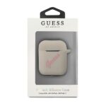 Guess GUACA2LSVSGP AirPods cover grey pink Silicone Vintage - imagine 3