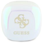 Guess Bluetooth headphones GUTWSJ144ESH TWS + docking station white Iridescent 4G Printed Logo - imagine 3