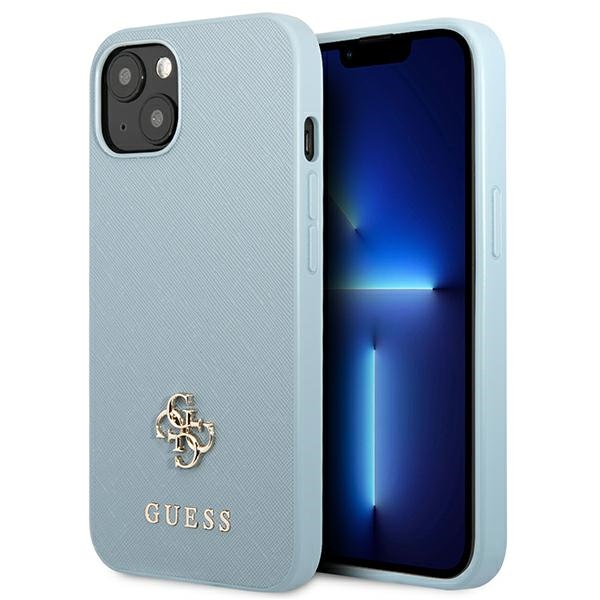 cps-4dc61eb75c1abf9dc7a30d3fe5960887-2025-12-06-13-35-58 Guess GUHCP13SPS4MB iPhone 13 mini 5,4" blue hardcase Saffiano 4G Small Metal Logo - imagine 1