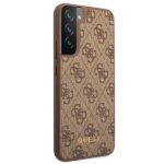 Guess GUHCS22MG4GFBR S22+ S906 brown hard case 4G Metal Gold Logo - imagine 4