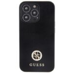Guess GUHCP13LPS4DGPK iPhone 13 Pro 6.1" black hardcase Strass Metal Logo - imagine 3