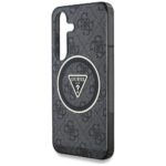 Case Guess 4G Glitter Triangle Buttons MagSafe for Samsung Galaxy S25 Plus black - imagine 6