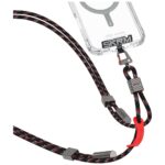 Universal phone lanyard cable 2in1 Skinarma Dyno Ve USB-C/USB-C black - imagine 2