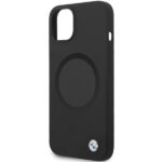Case BMW BMHMP14SSILBK2 iPhone 14 / 15 / 13 6.1" black Signature Liquid Silicone MagSafe - imagine 6