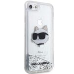 Karl Lagerfeld KLHCI8LNCHCS iPhone 7/8/SE 2020 / SE 2022 silver hardcase Glitter Choupette H - imagine 4