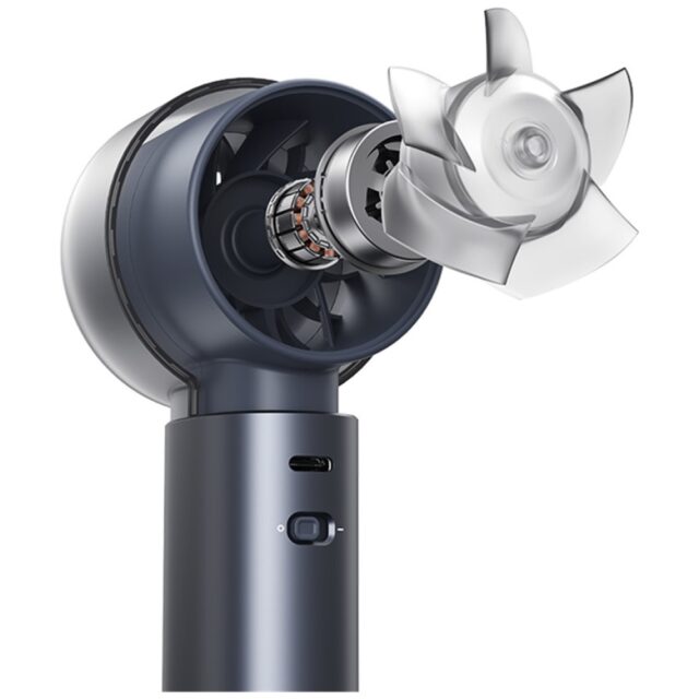 Hand fan USAMS LiFE LU03 white - imagine 6