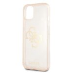 Guess GUHCP13MPCUGL4GGO iPhone 13 / 14 / 15 6,1" gold hard case Glitter 4G Big Logo - imagine 6
