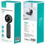 Hand fan USAMS Mini ZB352 1200mAh folding black - imagine 4