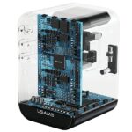 USAMS Adapter network 1xUSB+2xUSB-C T62 65W4in1 US/AU/EU/UK black/black CC199TC01 (US-CC199) Univesa - imagine 5