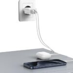 USAMS Charger 2xUSB 18W + cableLightning/USB-A Fast Charging white  series HC HCXLTZ01 - imagine 3