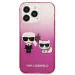 Karl Lagerfeld KLHCP13XTGKCP iPhone 13 Pro Max 6,7" hardcase pink Gradient Ikonik Karl & Choup - imagine 3