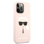 Karl Lagerfeld KLHCP13XSLKHLP iPhone 13 Pro Max 6,7" light pink hardcase Silicone Karl`s - imagine 4