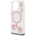 Case Guess Resin Flowers MagSafe for iPhone 16 Pro Max pink - imagine 6