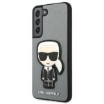 Karl Lagerfeld KLHCS22SOKPG S901 S22 silver hardcase Saffiano Ikonik Karl`s Patch - imagine 2