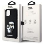 Karl Lagerfeld KLHCP14MSANKCPK iPhone 14 Plus / 15 Plus 6.7" hardcase black Saffiano Karl & Ch - imagine 8