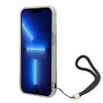 Guess GUOHCP14MHFLSB iPhone 14 Plus / 15 Plus 6.7" blue hardcase Flower Strap - imagine 4