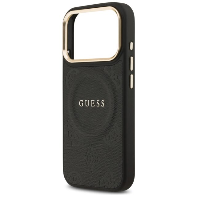 Case Guess Peony Hot Stamp MagSafe for iPhone 17 Pro black - imagine 6