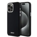 DKNY DKHMP14XSMCHLK iPhone 14 Pro Max 6.7" black hardcase Liquid Silicone Small Metal Logo MagSafe