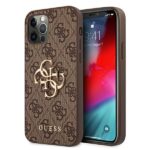 Guess GUHCP12M4GMGBR iPhone 12/12 Pro 6,1" brown hardcase 4G Big Metal Logo