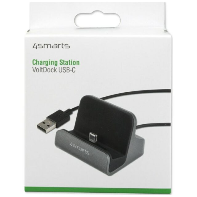 4smarts Stacja Dokująca dla Tabletów     VoltDock USB-C 10W grey/szary 462240 - imagine 4