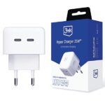 3MK Hyper Charger 35W 2xUSB-C mains charger QC