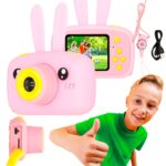 Extralink Kids Camera H23 Pink Digital Camera, 1080P 30fps, 2.0" Display
