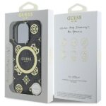 Guess GUHMP16XH4PYEEK iPhone 16 Pro Max 6.9" black hardcase IML Peony On 4G Background MagSa - imagine 7