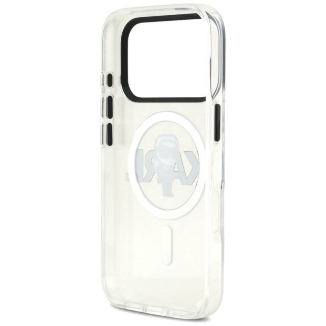 Karl Lagerfeld IML Karl Sketch Logo MagSafe Case for iPhone 17 Pro Clear - imagine 7