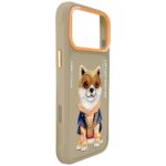 Case Nimmy Glasses Cool Dog for iPhone 17 Pro beige - imagine 6