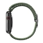 UNIQ Aspen Strap Apple Watch 44/42/45mm Series 1/2/3/4/5/6/7/8/SE/SE2/SE3 Braided cypress green - imagine 2