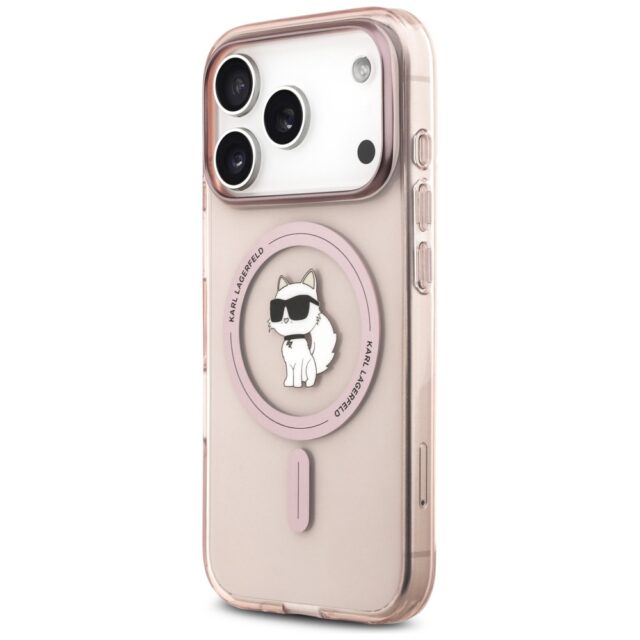 Karl Lagerfeld IML Choupette MagSafe Case for iPhone 17 Pro Pink - imagine 2