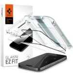 Spigen Glas.TR FC iPhone 15 Pro 6.1" "EZ FIT" 2 pcs. tempered glass black frame AGL06893