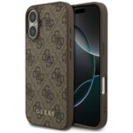 Guess 4G Classic Case for iPhone 17 Brown