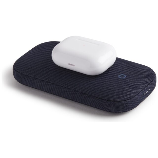 Lexon Powersound 5000 mAh Wireless Power Bank with Bluetooth Speaker dark blue LA128DB - imagine 5