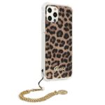 Guess GUHCP12LKSLEO iPhone 12 Pro Max 6,7" Leopard hardcase Gold Chain - imagine 4