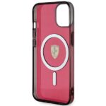 Ferrari FEHMP14SURKR iPhone 14 / 15 / 13 6.1" red hardcase Translucent Magsafe - imagine 7