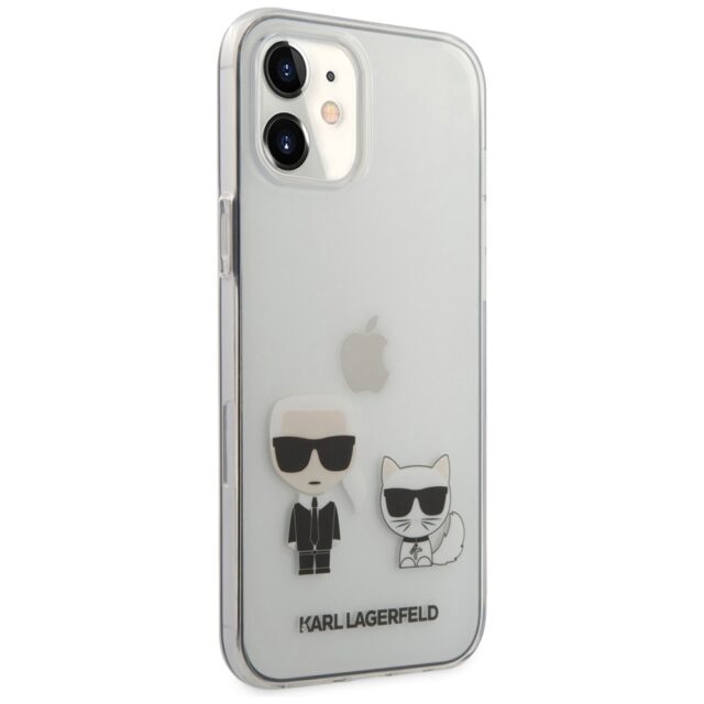 Karl Lagerfeld KLHCP12SCKTR iPhone12 mini 5,4" hardcase Transparent Karl & Choupette - imagine 4